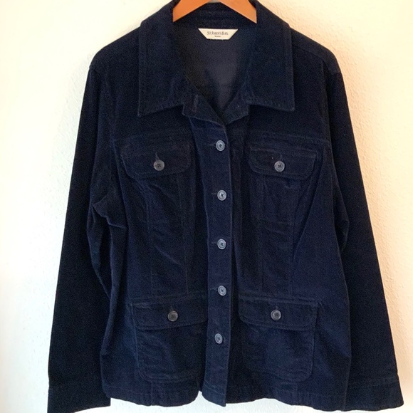 LIKE NEW! St. John’s Bay Corduroy Jean Style Jacket Size XL - Picture 1 of 6